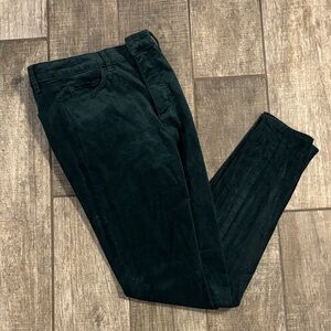 LOFT Deep Green Velvet Pants